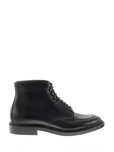 Shop Alden Shoe Company Cordovan Indy Boot In Black Calfskin