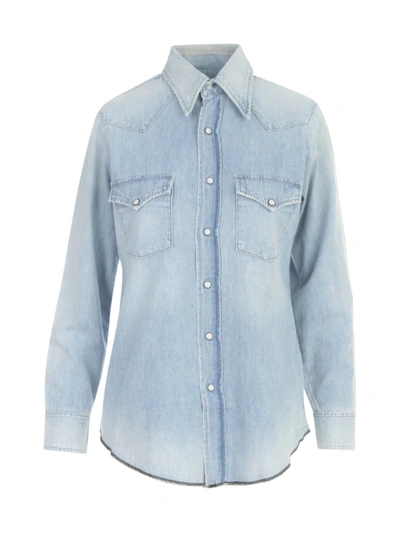 Shop Citizens Of Humanity Western Jeans Shirt In Denim