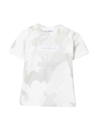 Shop Dolce & Gabbana White T-shirt In Variante Abbinata