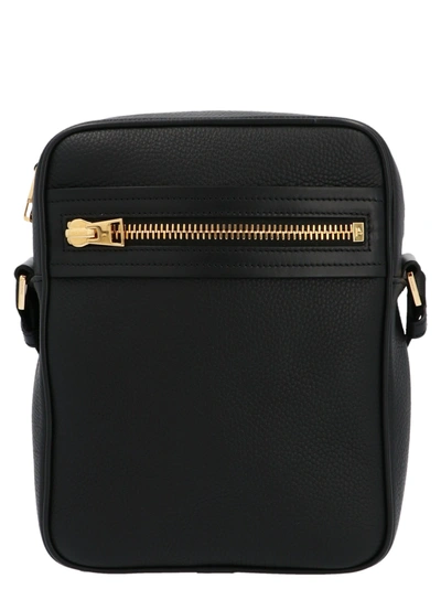 Shop Tom Ford Vertical Messenger Bag In Black