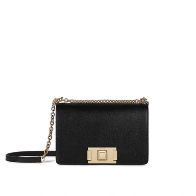 Shop Furla Mimi Mini Black Crossbody Bag In Nero