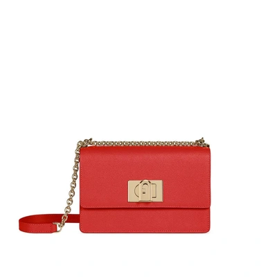 Shop Furla 1927 Mini Red Crossbody Bag In Ruby