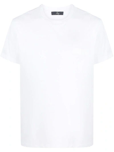 Shop Fay Logo Strip T-shirt In White