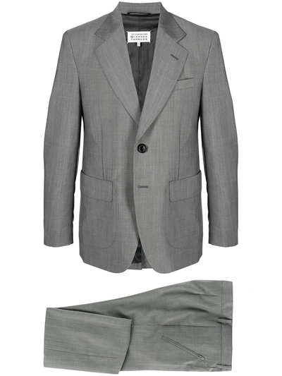 Shop Maison Margiela Single-breasted Suit In Grey