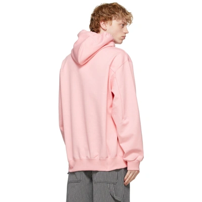 Shop Doublet Pink Not Valentine Embroidery Hoodie