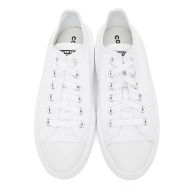 Shop Converse White Chuck Taylor All Star Move Ox Sneakers In White/white
