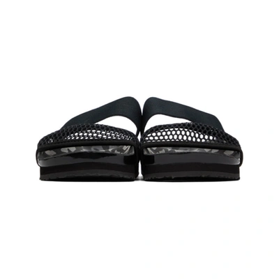 Adidas By Stella Mccartney Latte Two-strap Slides In Black