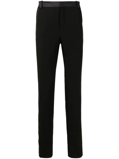 Shop Balmain Tailored Straight-leg Trousers In Black