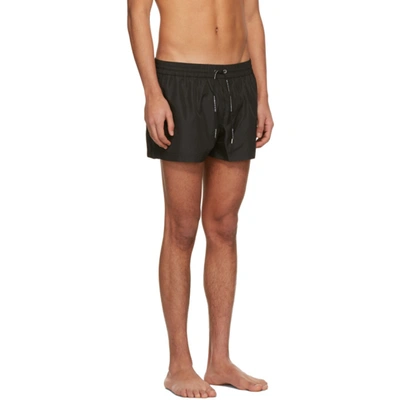 Shop Dolce & Gabbana Black Short Swim Shorts In N0000 Black