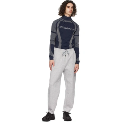 Misbhv Black Quarter-zip Sweater In Navy/gray