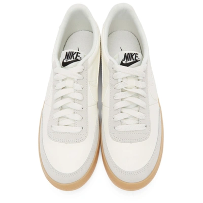 Shop Nike Off-white Leather Killshot 2 Sneakers In 128 Sail/sa