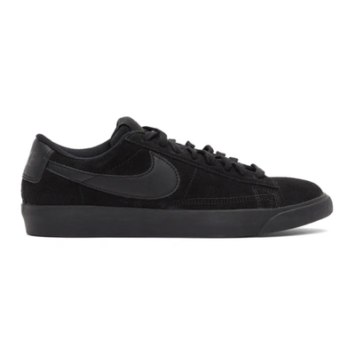 Shop Nike Black Blazer Low Le Sneakers In 001 Black