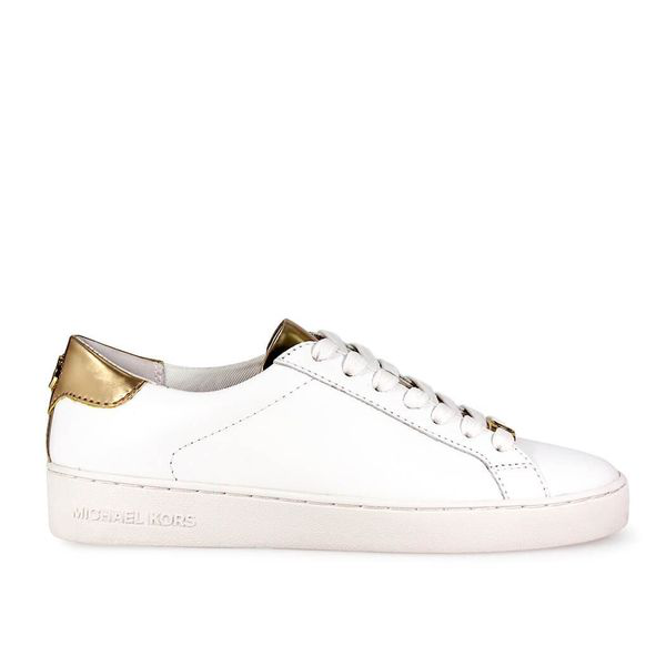 michael kors white gold sneakers