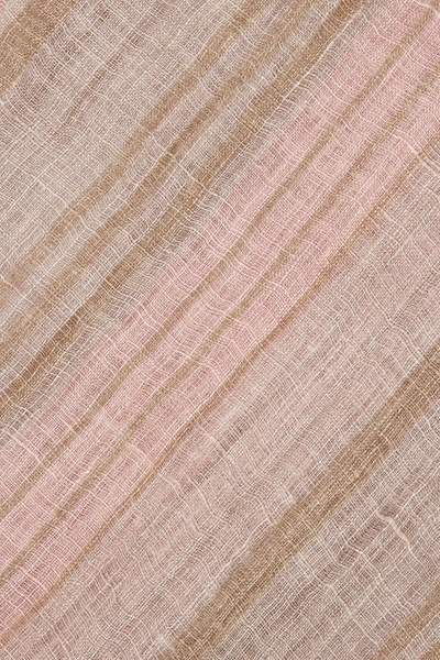 Shop Brunello Cucinelli Frayed Striped Linen-gauze Scarf In Gray