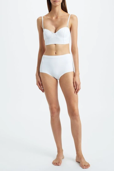 Kalmar Zendaya Bustier White Bikini | ModeSens