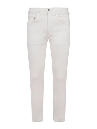 Shop Neil Barrett Stretch Denim Five Pocket Jeans In White