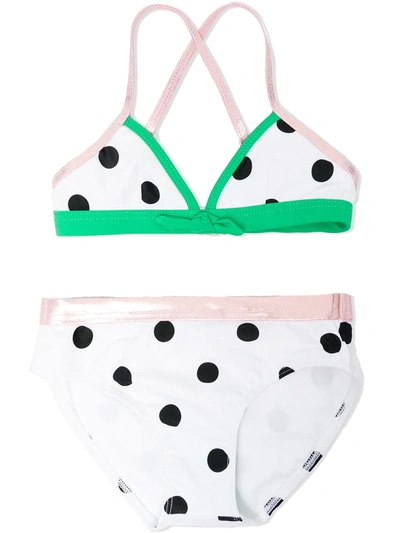 Shop The Marc Jacobs Polka-dot Triangle Bikini In White