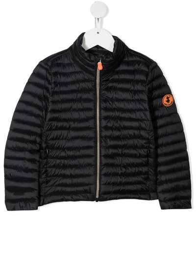 Shop Save The Duck Quilted Padded Jacket In Black
