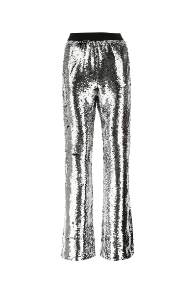 Shop Golden Goose Silver Sequins Wide-leg Pant Nd  Deluxe Brand Donna 38