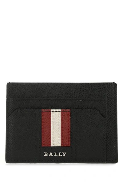 Shop Bally Black Leather Tarrik Card Holder Nd  Uomo Tu