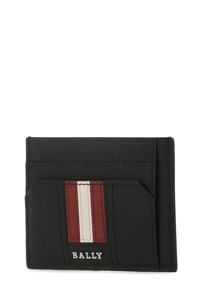 Shop Bally Black Leather Tarrik Card Holder Nd  Uomo Tu