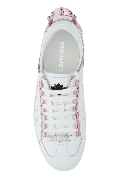 Shop Dsquared2 Two-tone Leather Sneakers Nd Dsquared Donna 38.5