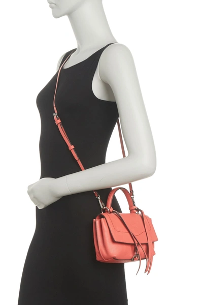 Rebecca Minkoff Stella Mini Satchel Crossbody Bag In Grapefruit