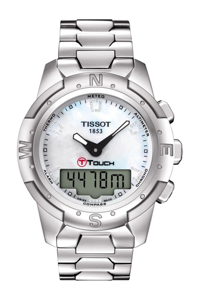 Shop Tissot T-touch Ii Titanium Lady Bracelet Watch, 43.3mm