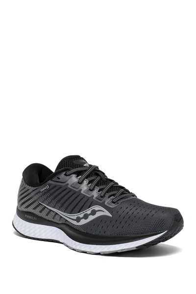 Shop Saucony Guide 13 Running Sneaker In Black/white