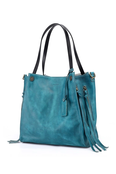 Old trend daisy online leather tote