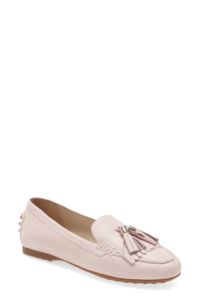 Shop Amalfi By Rangoni Damiano Leather Tassel Driving Loafer In Peonia Parmasoft Leather