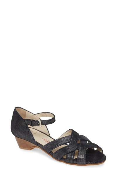 Shop Amalfi By Rangoni Dogo Sandal In Navy Leather
