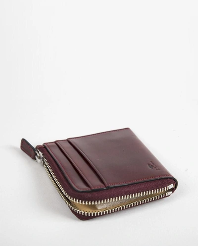 Shop Il Bussetto Small Zip Wallet (leather) In Red