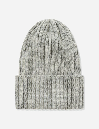 Shop Highland 2000 Ribbed Beanie Hat In Heather Grey