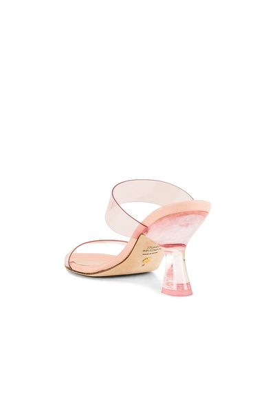 Shop Stuart Weitzman Kristal Clear Mule In Light Pink & Poudre