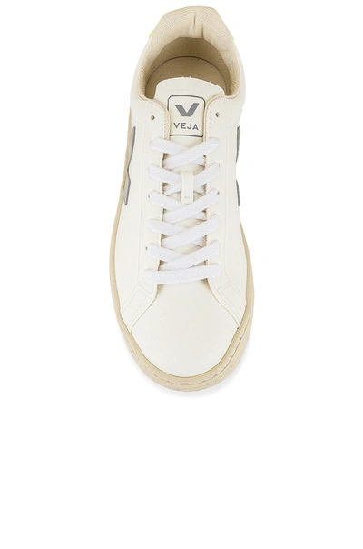 Shop Veja Urca Sneaker In White  Oxford Grey & Jaune Fluo
