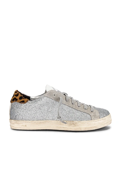 Shop P448 John Sneaker In Glitter & Leopard