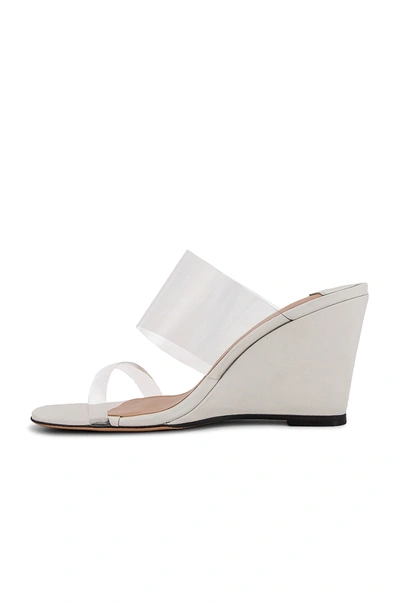 Shop Tony Bianco Tanya Wedge Sandal In Clear & Milk Capretto