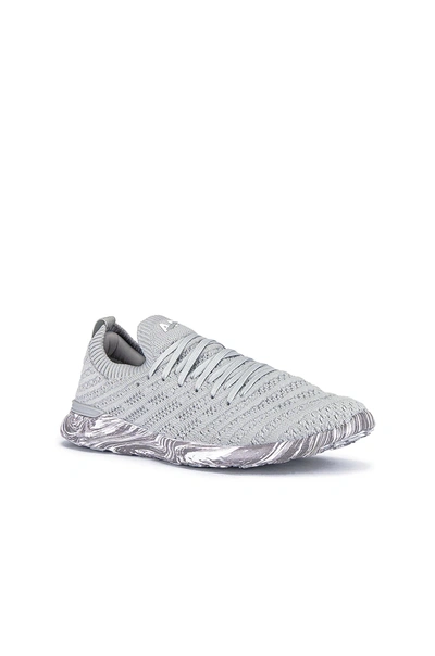 Shop Apl Athletic Propulsion Labs Techloom Wave Sneaker In Steel Grey & Marble