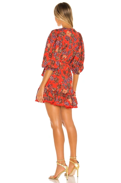 Shop Alexis Charlize Dress In Embellished Coral