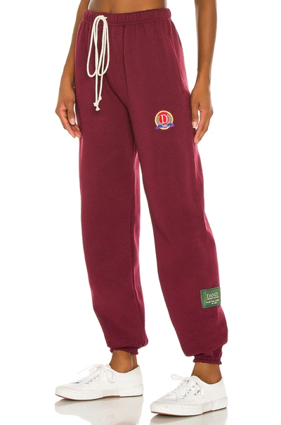 Shop Danzy Classic Collection Sweatpant In Maroon