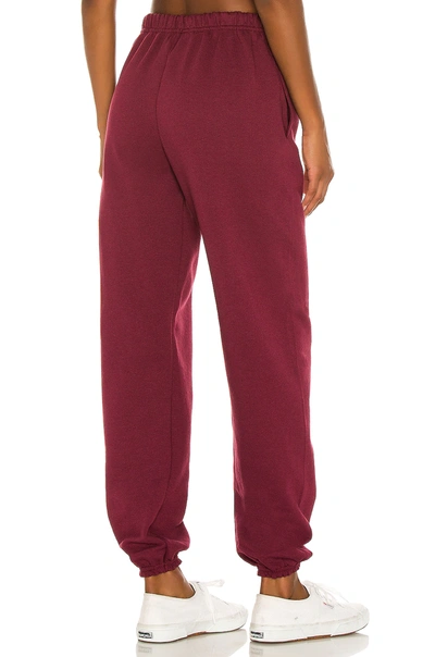 Shop Danzy Classic Collection Sweatpant In Maroon