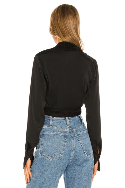 Shop L'academie The Jaclin Blouse In Black