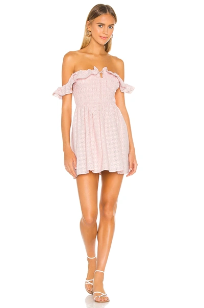 Shop Majorelle Nevin Dress In Baby Pink