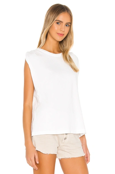 Shop Citizens Of Humanity Jordana Rolled Sleeve Tee In White