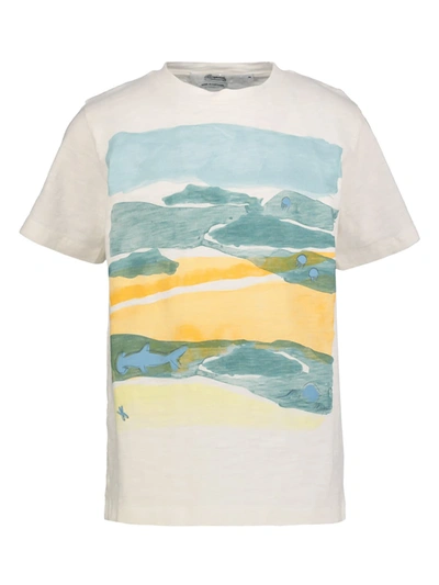 Shop Bonpoint Kids T-shirt Quiet Romance For Boys In White