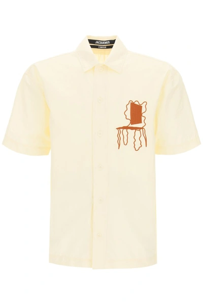 Shop Jacquemus La Chemise Moisson Shirt In Beige