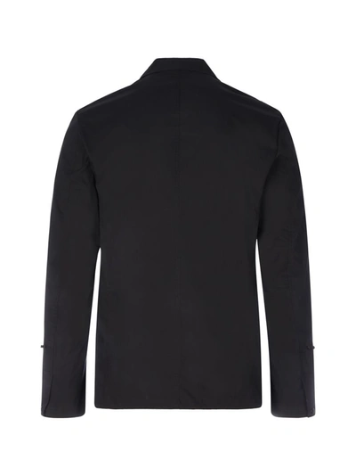 Shop Givenchy Single Breasted Blazer In Blue