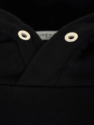 Shop Givenchy Paris Vintage Logo Hoodie In Black