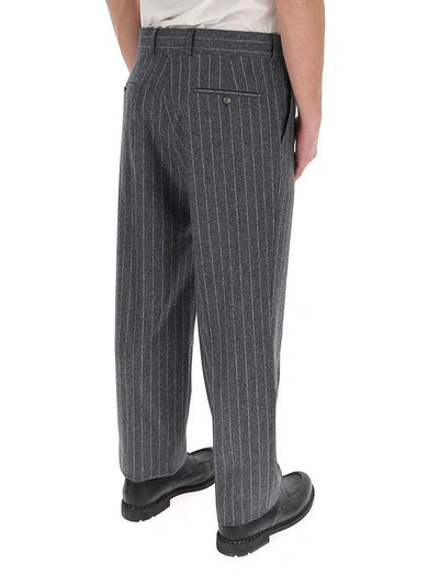 Shop Fendi Pinstripe Tailored Trousers In Multi